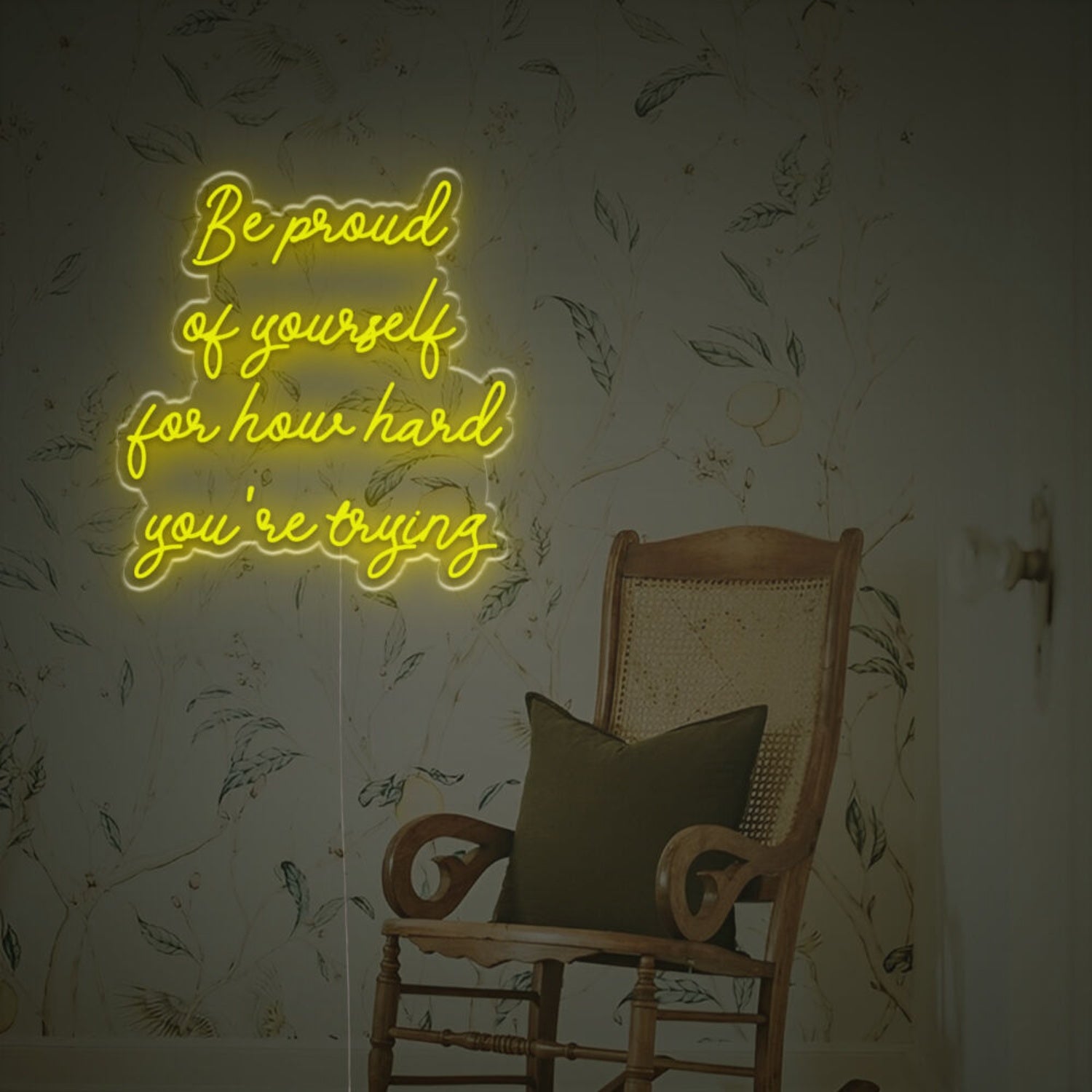 Be Prond Of Yourself For How Hard You Are Trying Led Neon Sign | Shineneon