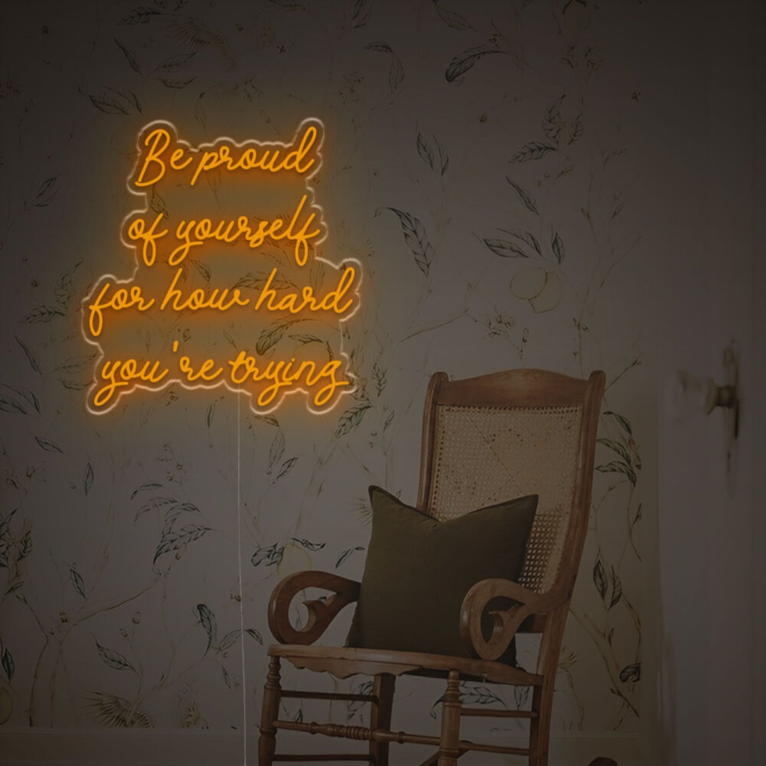 Be Prond Of Yourself For How Hard You Are Trying Led Neon Sign | Shineneon