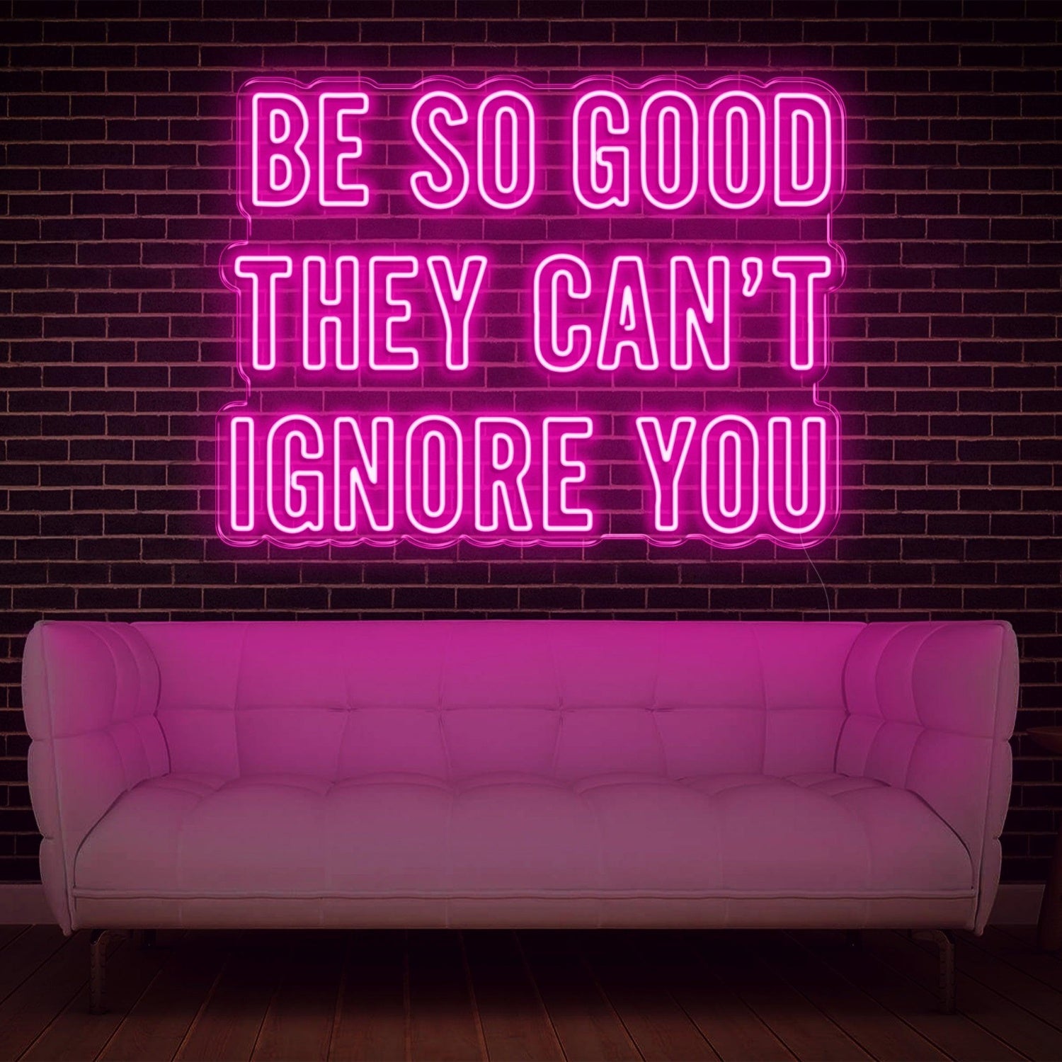 Be So Good Purple Led Neon Sign For Home Studio Decor | Shineneon
