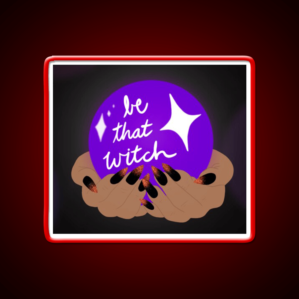 Be That Witch Nail Salon Led Neon Sign Rgb Color - Shineneon