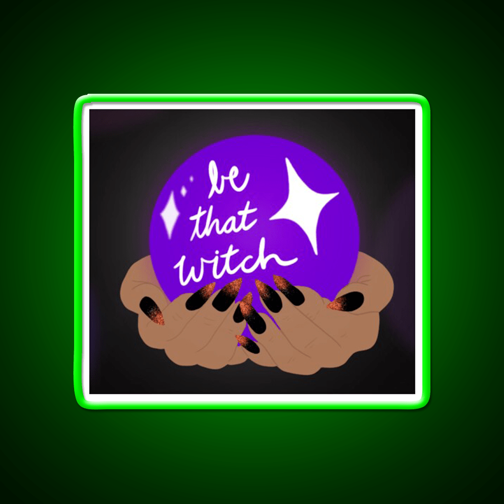 Be That Witch Nail Salon Led Neon Sign Rgb Color - Shineneon