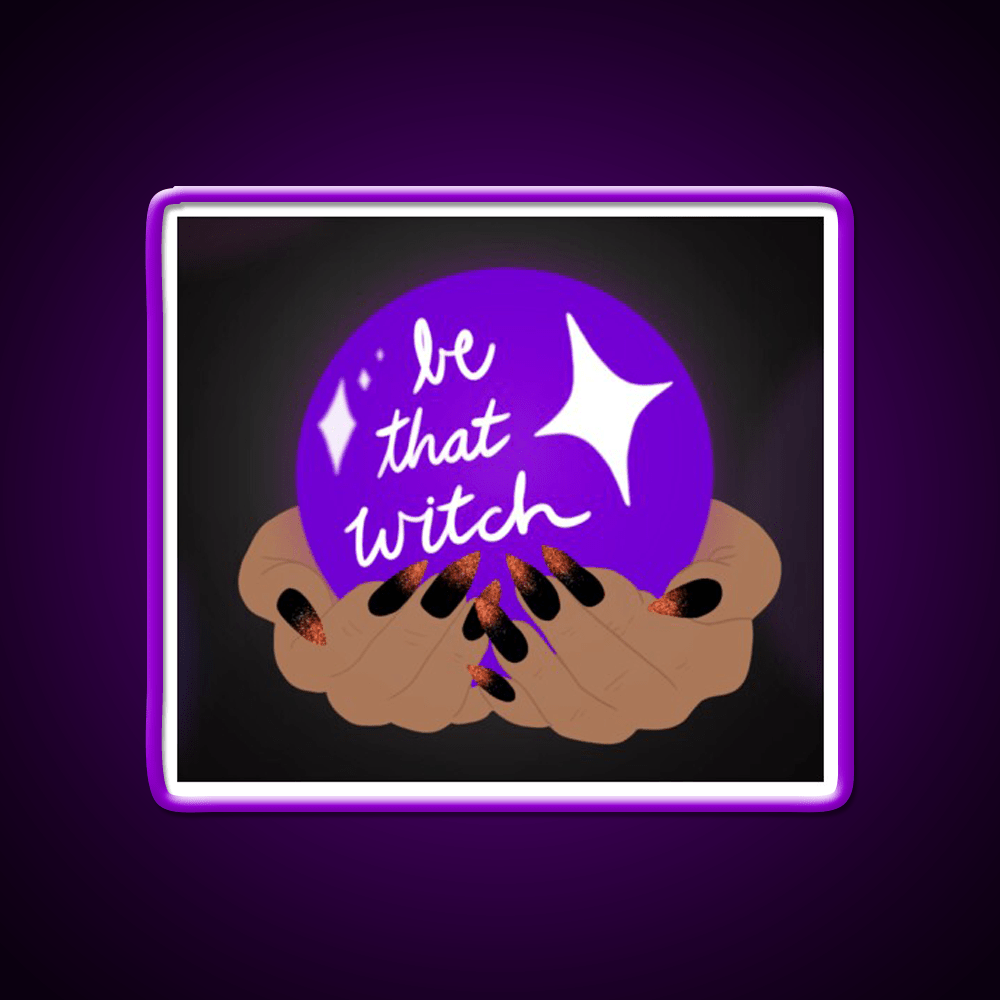 Be That Witch Nail Salon Led Neon Sign Rgb Color - Shineneon