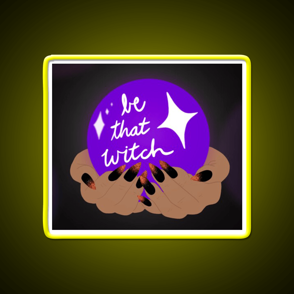 Be That Witch Nail Salon Led Neon Sign Rgb Color - Shineneon