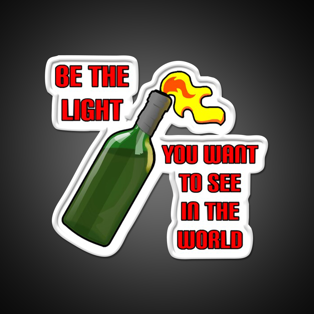 Be The Light Molotov Cocktail Bar Decor Led Neon Sign Rgb Color - LED neon sign view 11