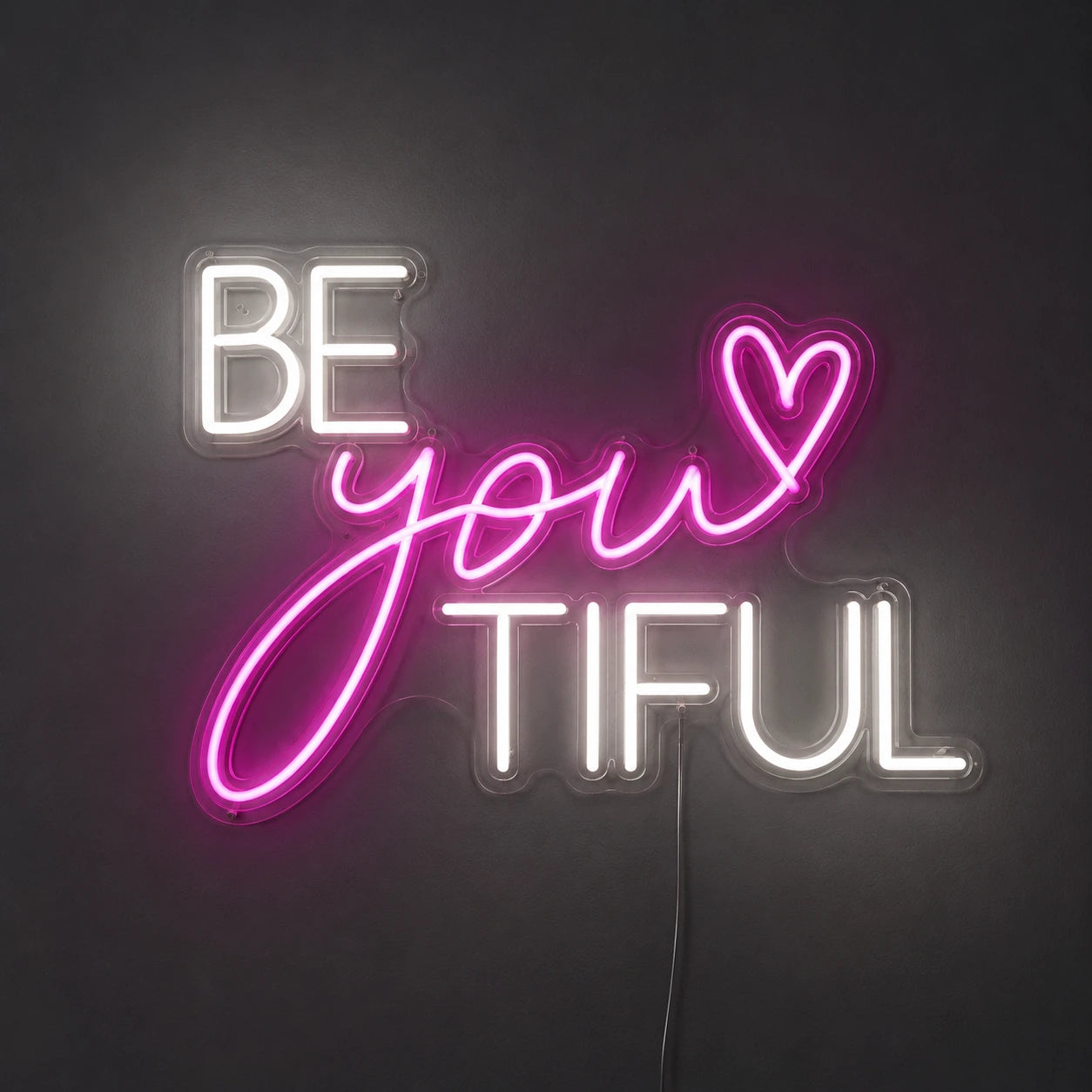 Be You Tiful LED Neon Sign Home Decor - 01 Original Product Image