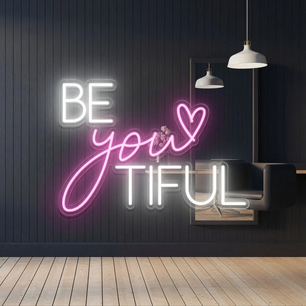 Be You Tiful LED Neon Sign Home Wall Art - 01 Original Product Image