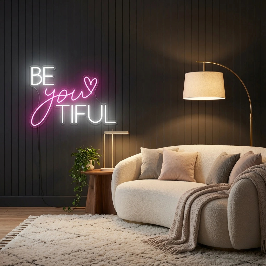 Be You Tiful LED Neon Sign Home Wall Art - 02 High-Converting Product Image