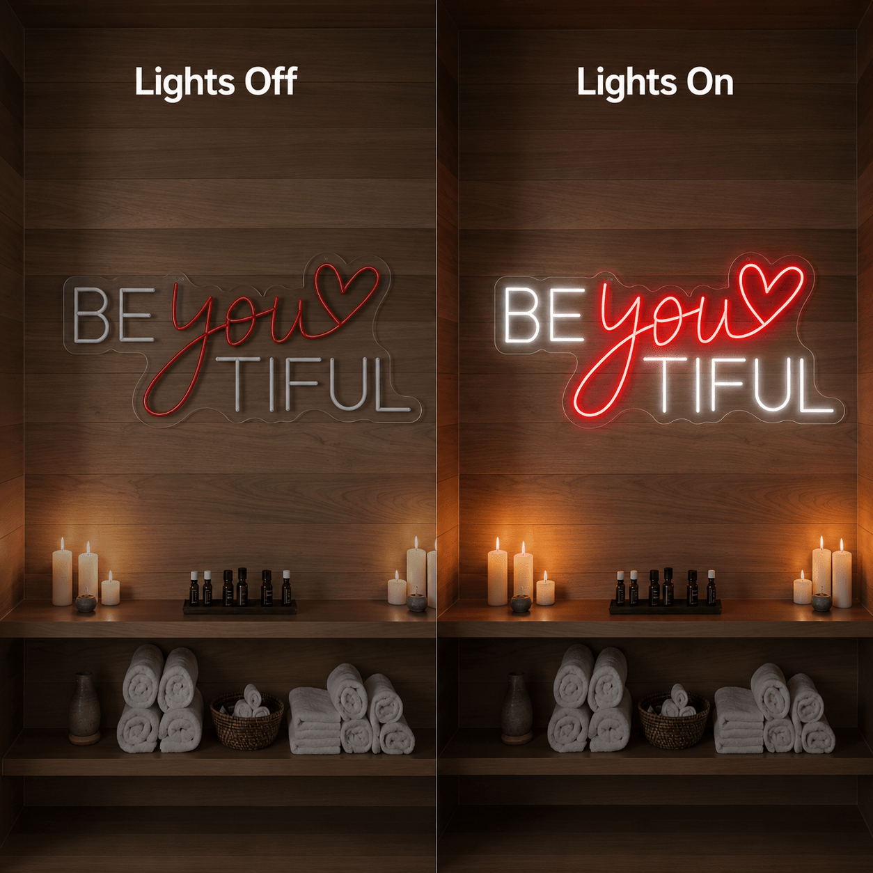 Be You Tiful LED Neon Sign Wall Decor - Shineneon