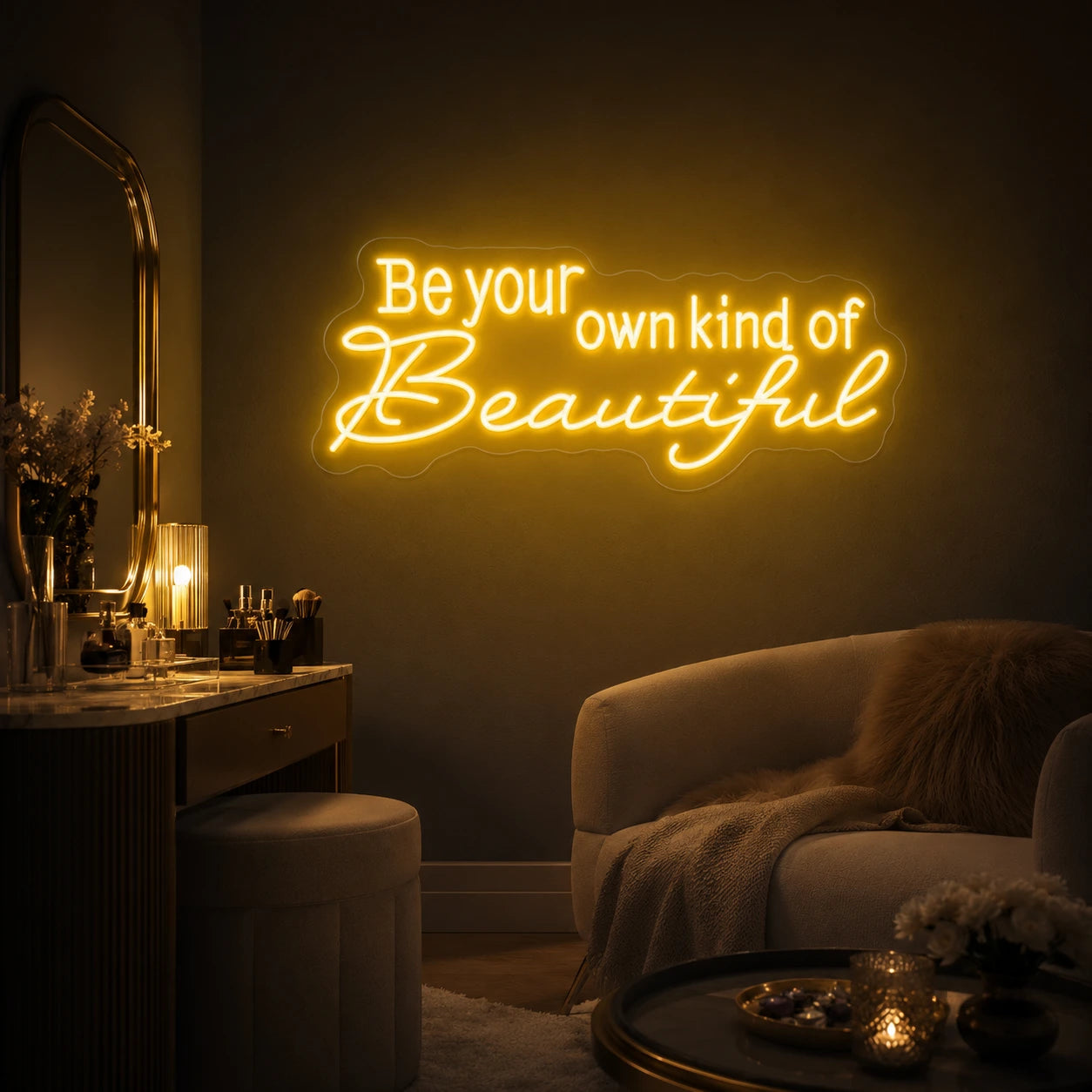 Be Your Own Kind Of Beautiful LED Neon Sign Home Art - 02 High-Converting Product Image