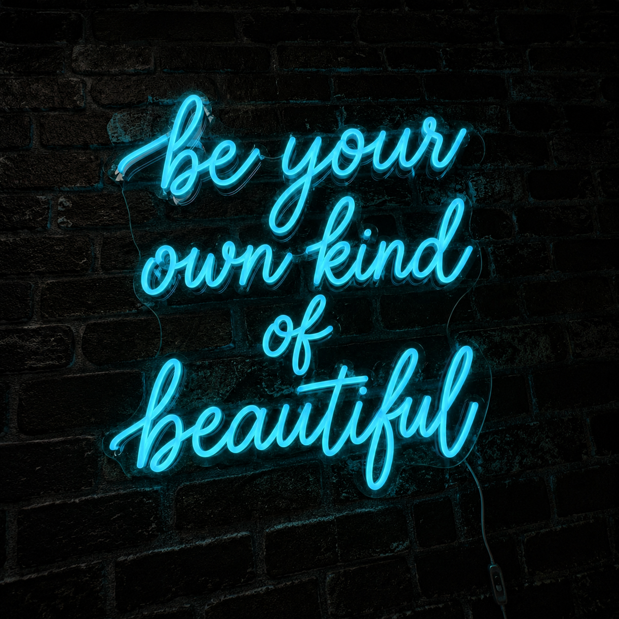 Be Your Own Kind Of Beautiful LED Neon Sign Home Wall Art Wall Neon Sign - 02 High-Converting Product Image