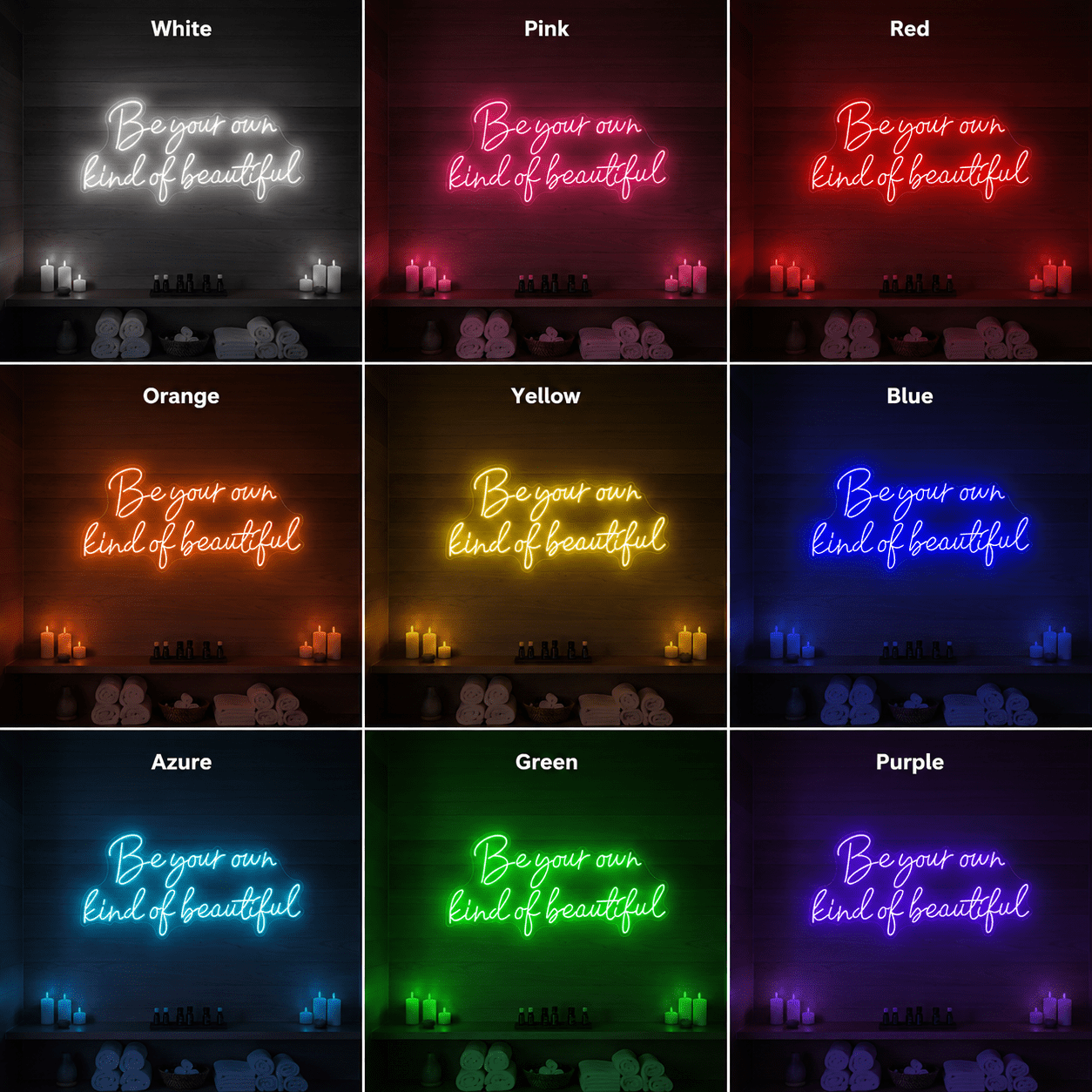 Be Your Own Kind Of Beautiful LED Neon Sign Wall Decor - Shineneon