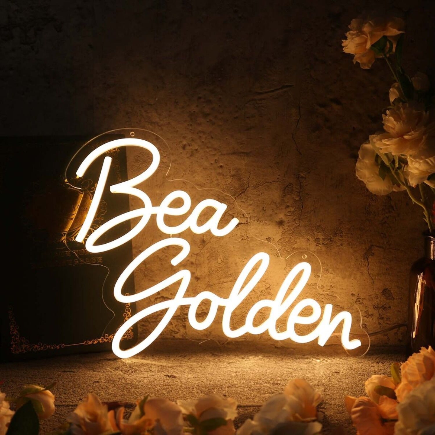 Bea Golden Yellow Led Neon Sign - Shineneon