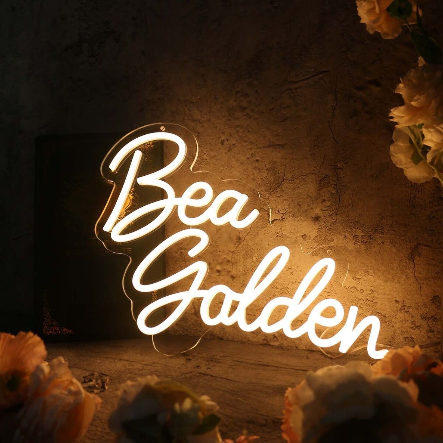 Bea Golden Yellow Led Neon Sign - Shineneon