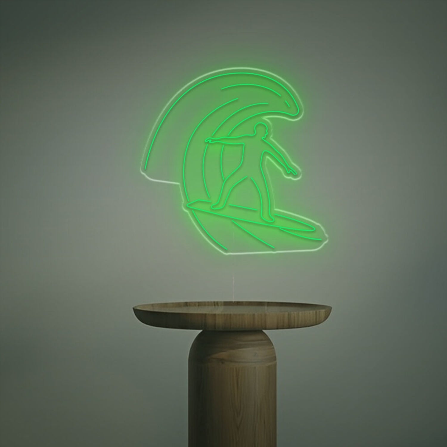 Beach Bar Or Surf Shop Ambiance With The Man Surfing Led Neon Sign | Shineneon