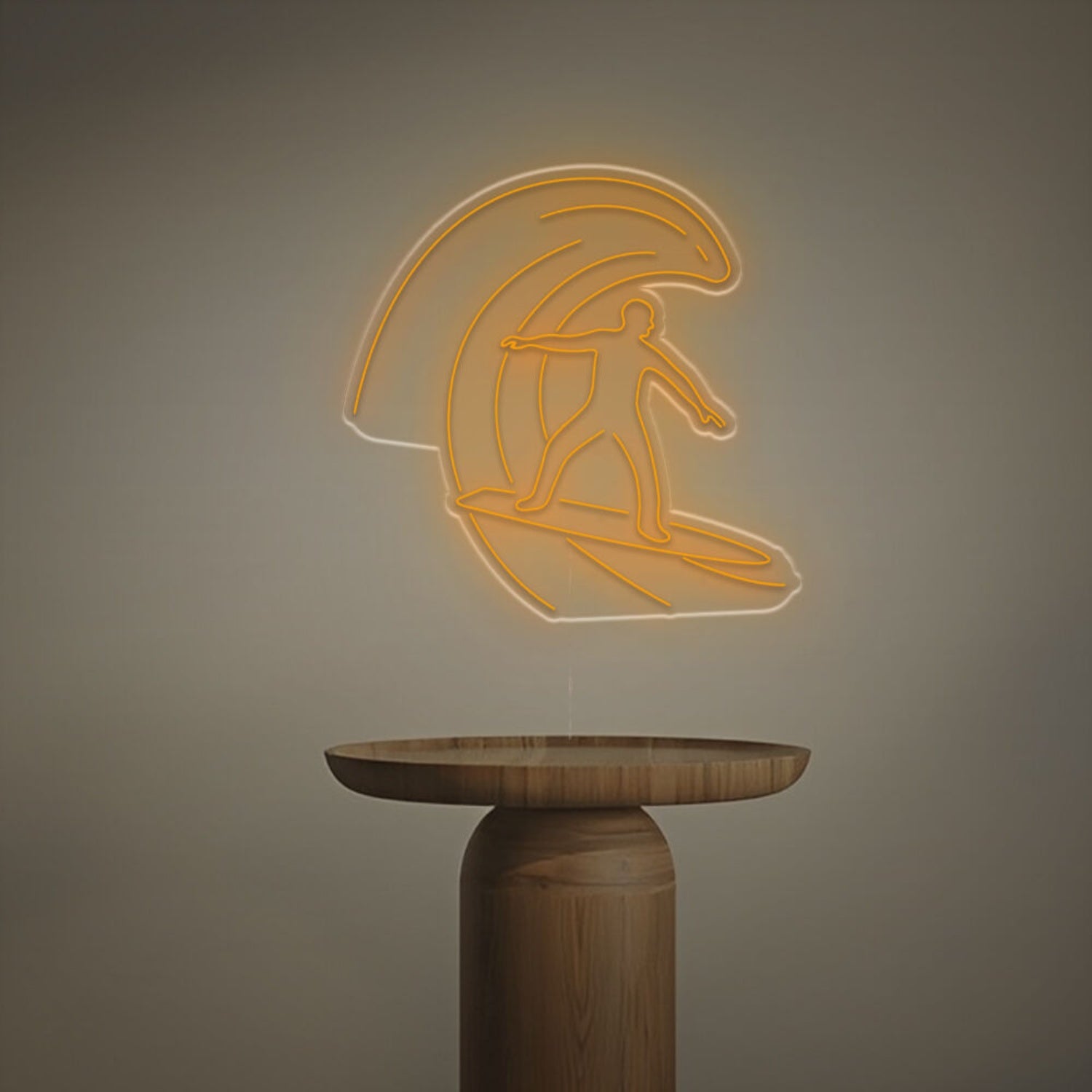 Beach Bar Or Surf Shop Ambiance With The Man Surfing Led Neon Sign | Shineneon