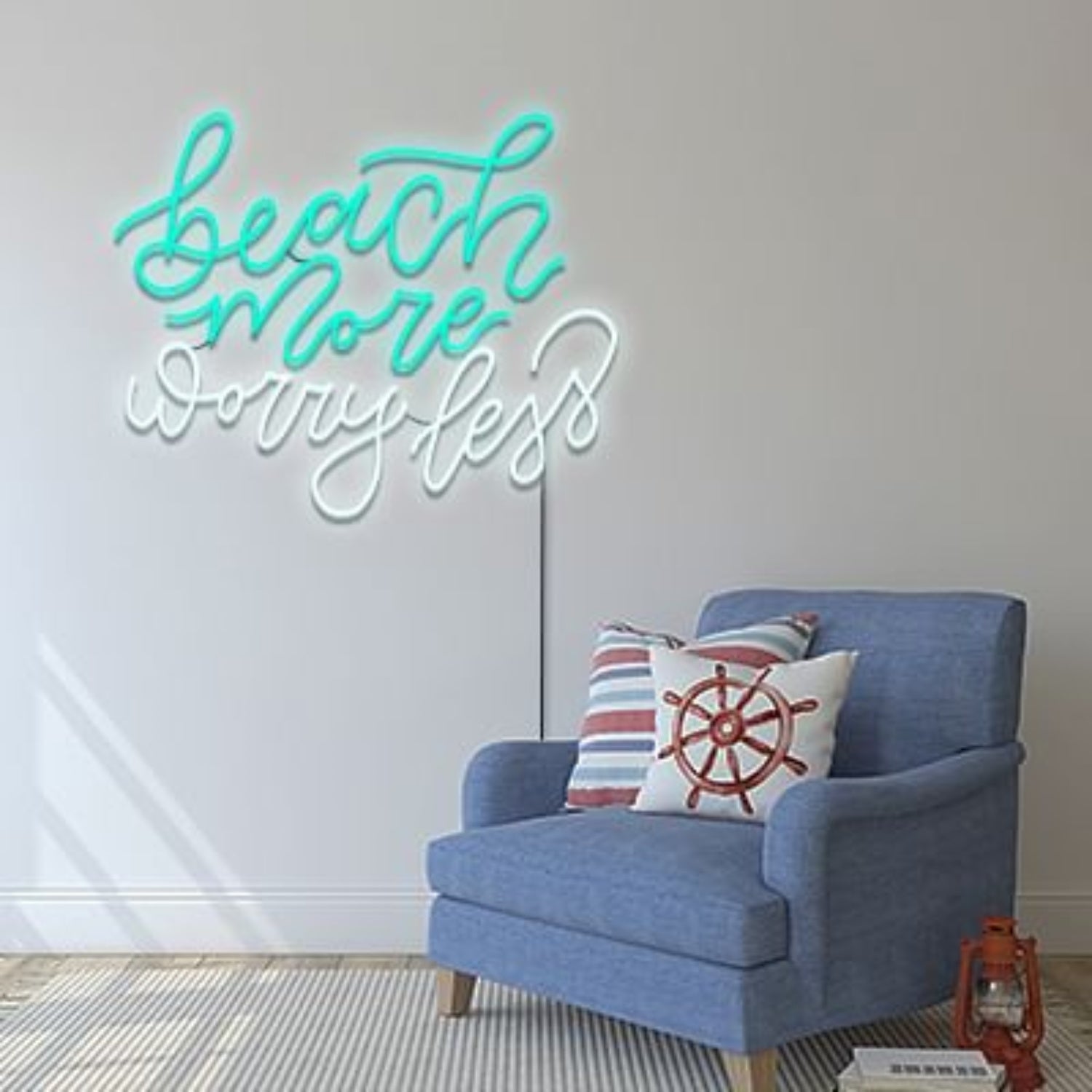 Beach More Worry Less Neon Light Neon Led Sign | Shineneon
