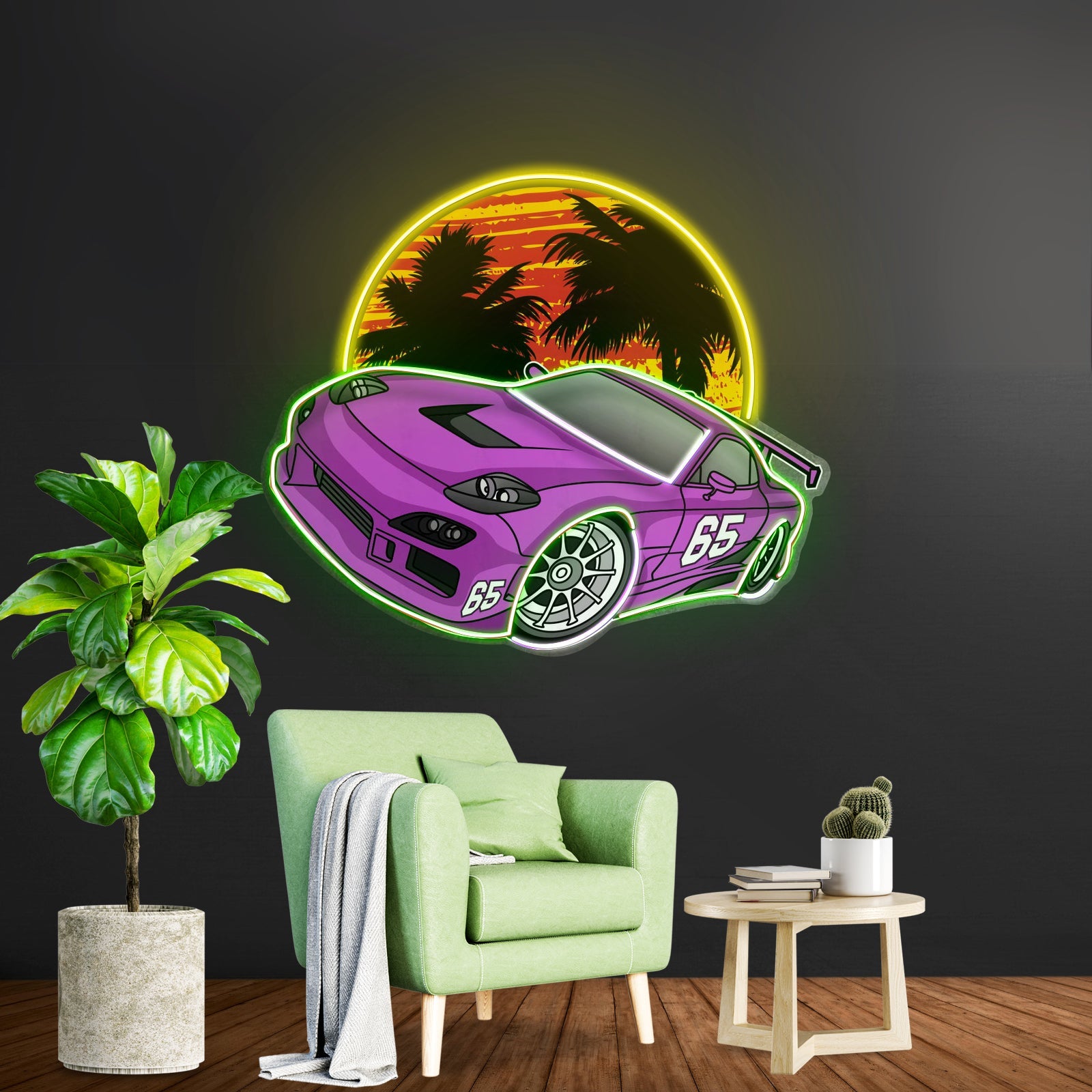 Beach Side Racing Led Neon Sign Light Custom Led Signs - Shineneon