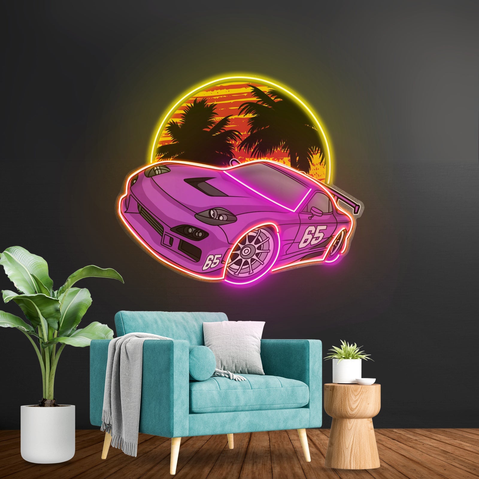 Beach Side Racing Led Neon Sign Light Custom Led Signs - Shineneon