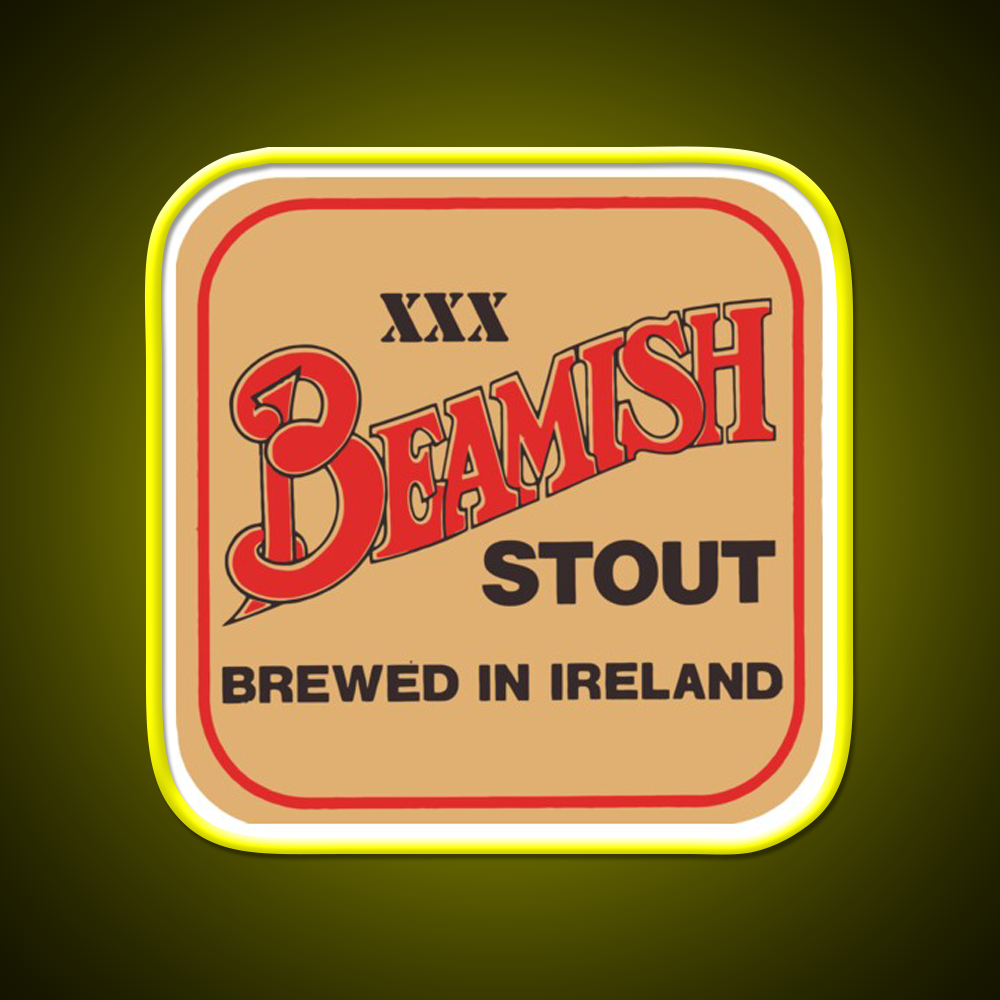 Beamish Irish Stout Beer Bar Decor Led Neon Sign Rgb Color