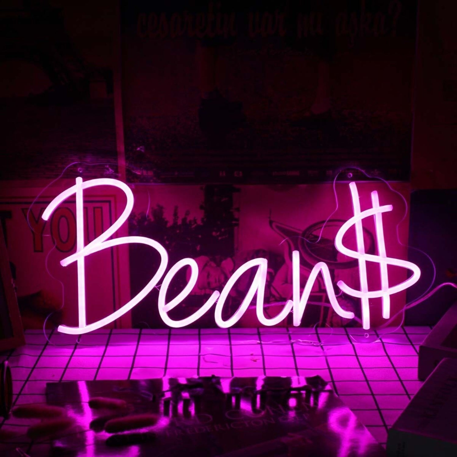 Bean Pink Led Neon Sign - Shineneon