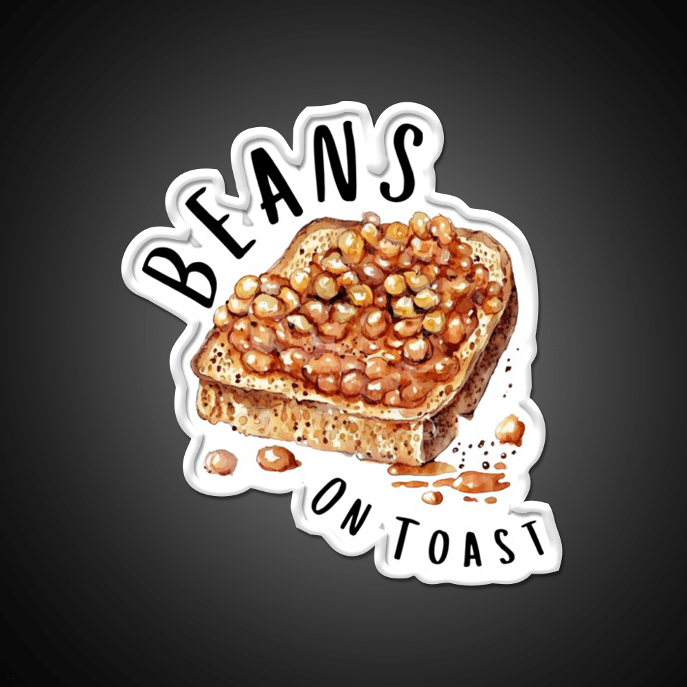 Beans On Toast Baked Beans Classic British Food Snack Food Led Neon Sign Rgb Color - Shineneon