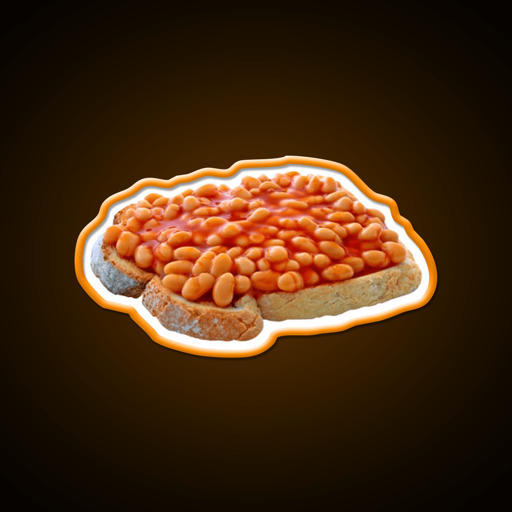 Beans On Toast Snack Food Led Neon Sign Rgb Color - Shineneon