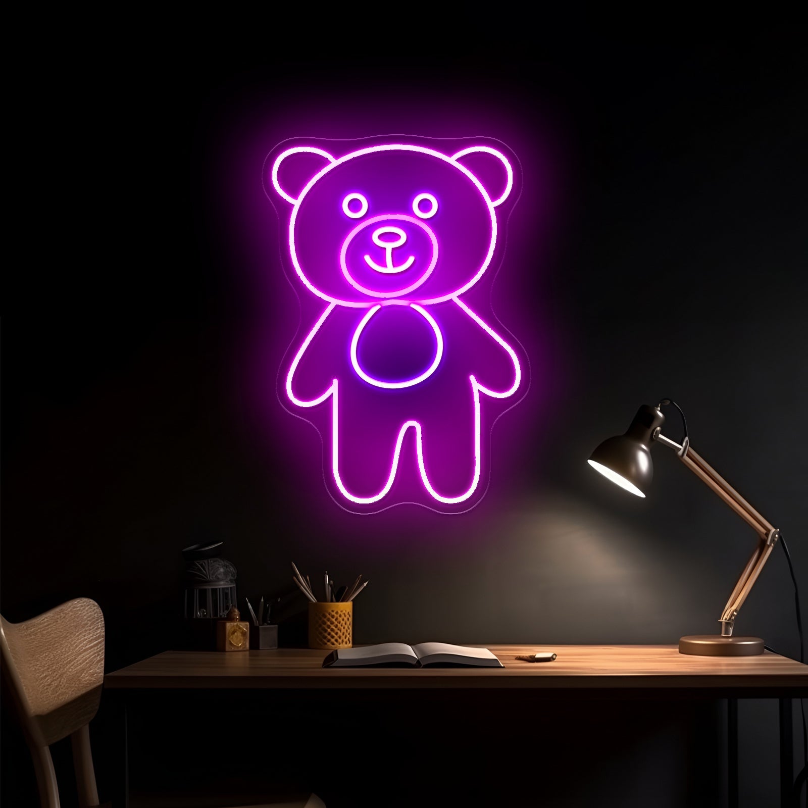 Bear Buddy Cute Led Neon Signs For Kid Bedroom - Shineneon