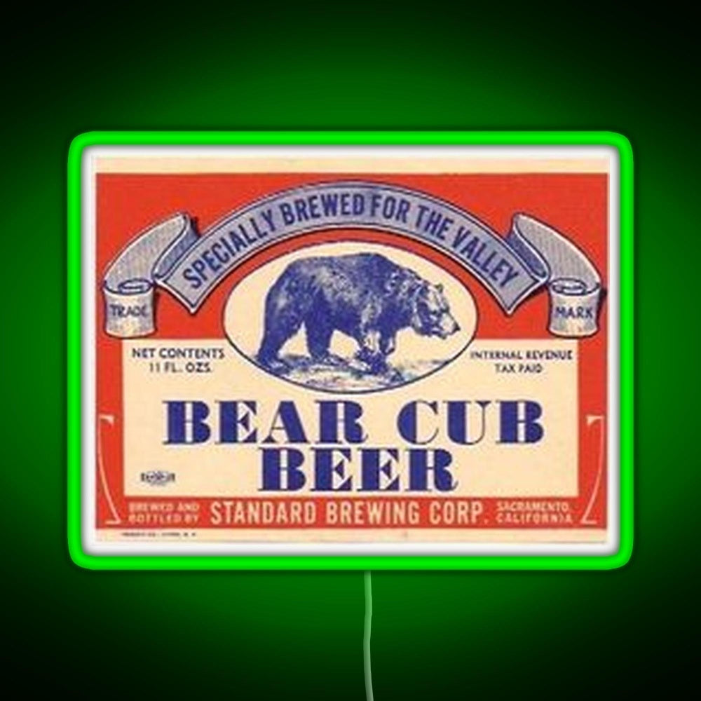 Bear Cub Beer Rgb Neon Sign - LED neon sign view 7