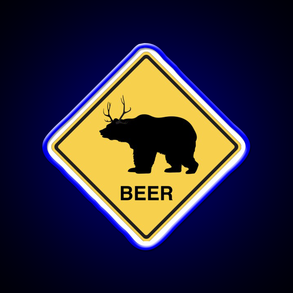 Bear Deer Beer Bar Decor Led Neon Sign Rgb Color - LED neon sign view 5