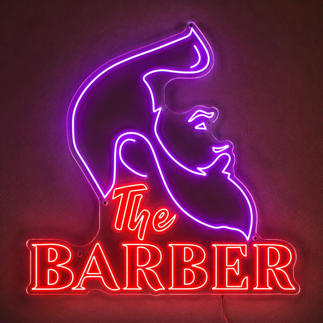 Bearded Barber Neon Sign LED Neon Sign high-converting product image
