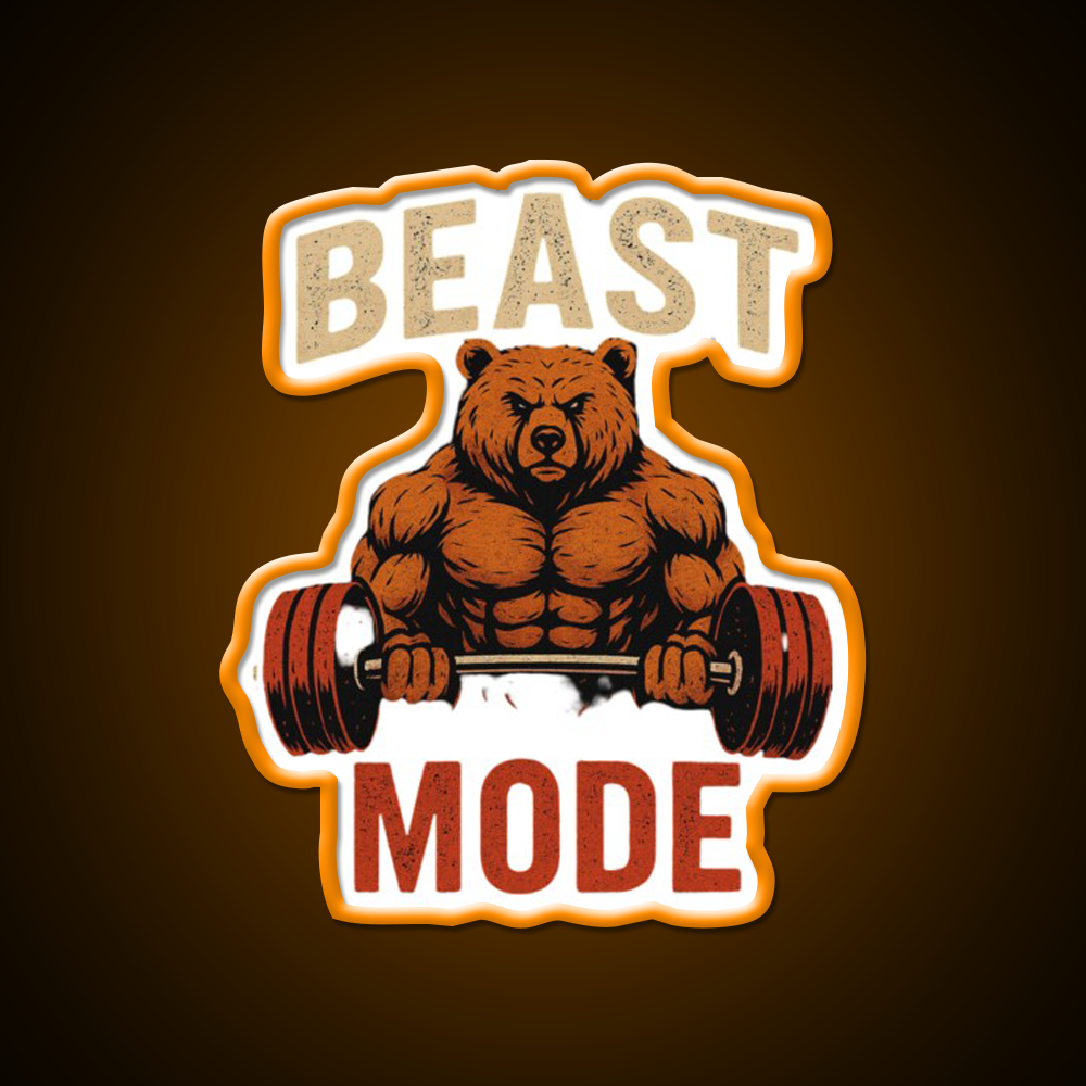 Beast Mode Cool Sign Gym Fitness Led Neon Sign Rgb Color
