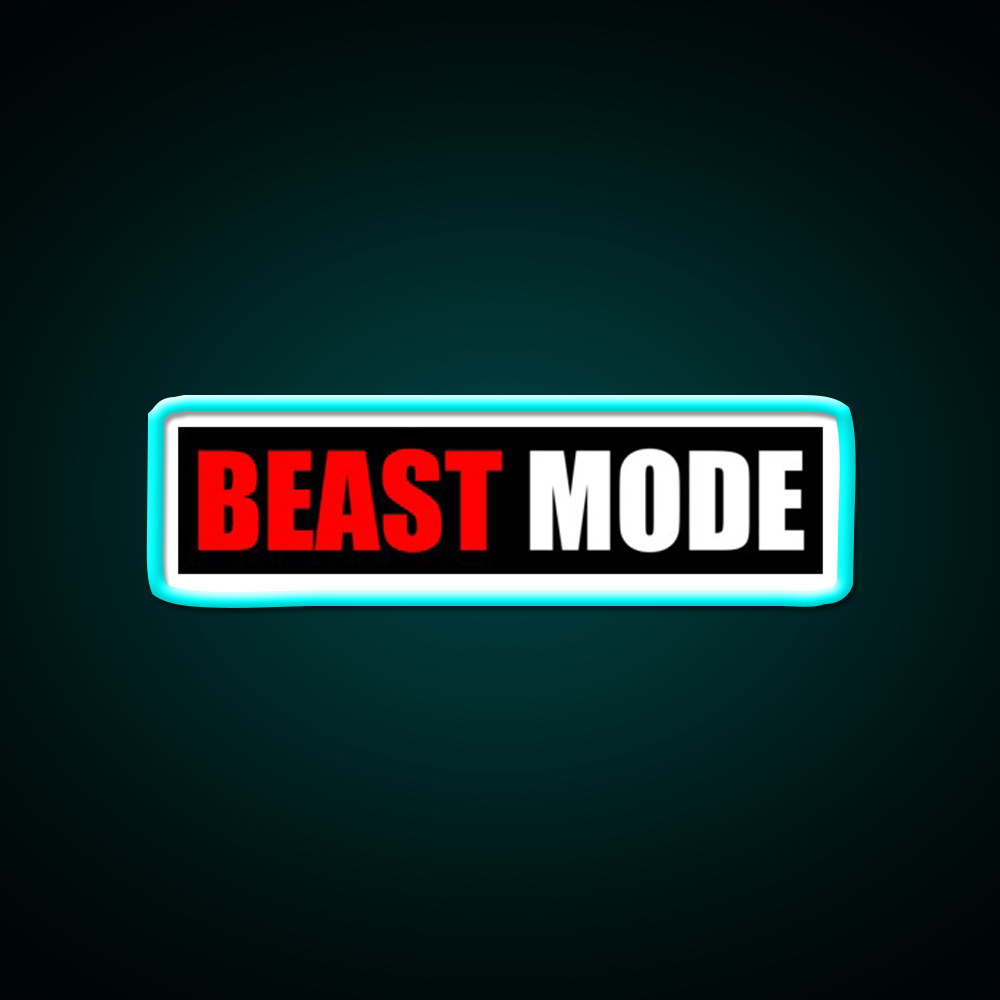 Beast Mode Gym Fitness Gym Fitness Led Neon Sign Rgb Color