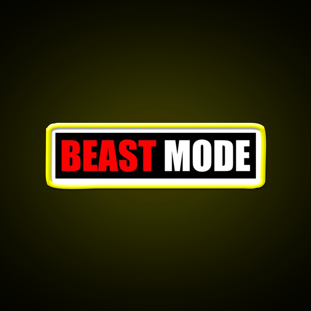 Beast Mode Gym Fitness Gym Fitness Led Neon Sign Rgb Color