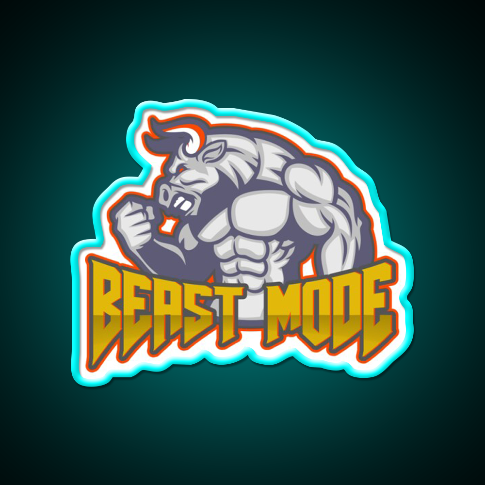 Beast Mode Gym Fitness Led Neon Sign Rgb Color
