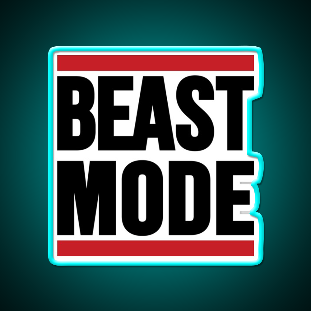 Beast Mode Gym Fitness Led Neon Sign For Workout Wall Rgb Color