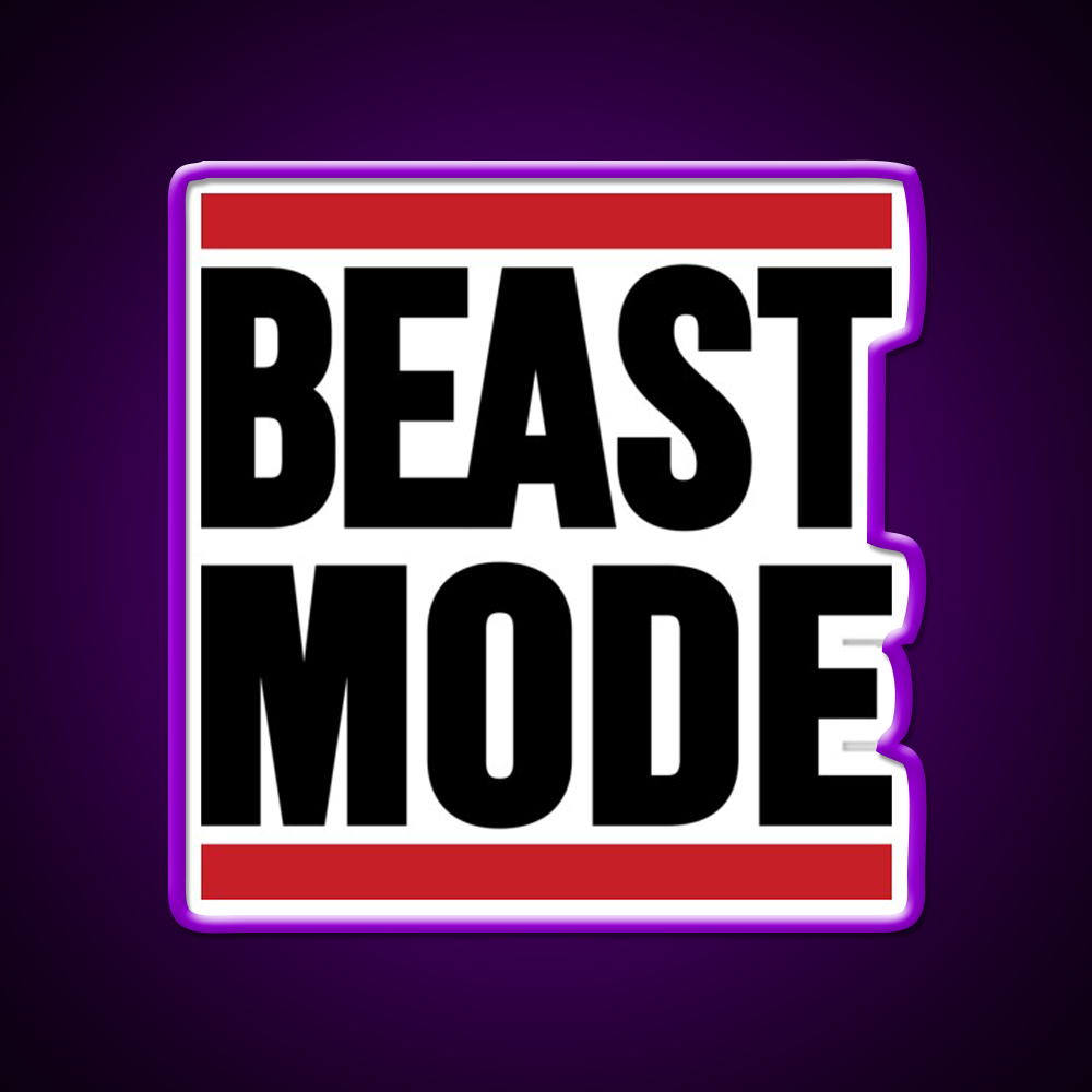 Beast Mode Gym Fitness Led Neon Sign For Workout Wall Rgb Color