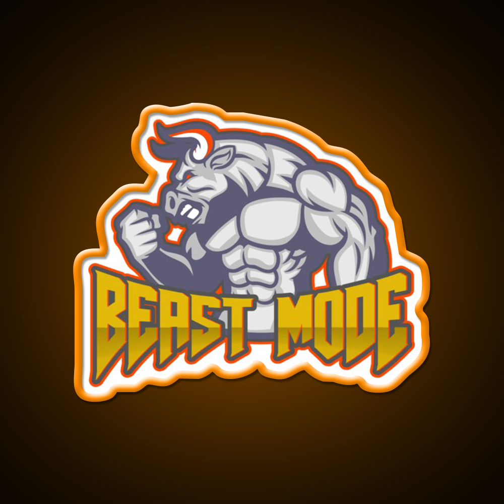 Beast Mode Gym Fitness Led Neon Sign Rgb Color