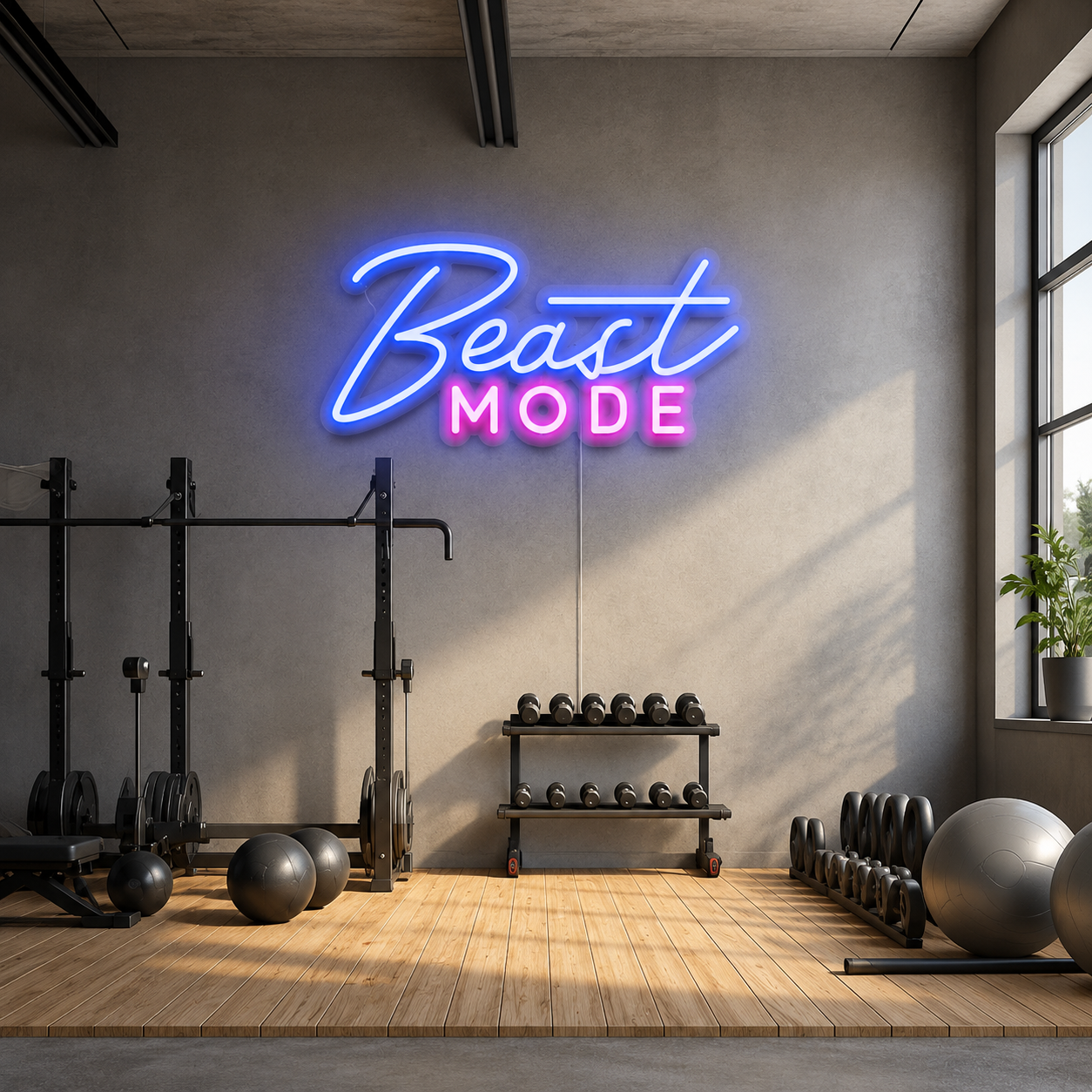 Beast Mode Wall Decor LED Neon Sign main product image