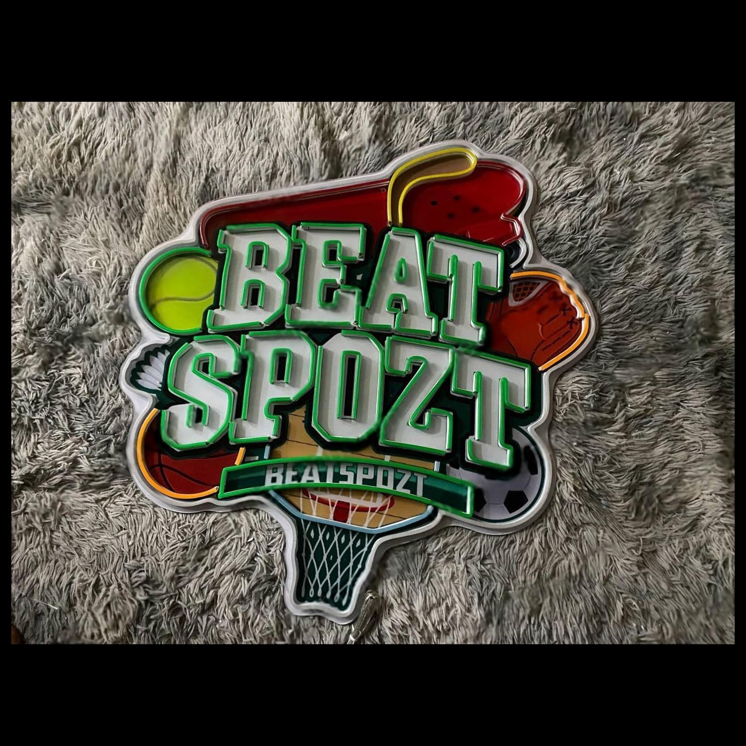 Beat Spozt Multi-Color Sports Led Neon Sign For Sports Bar Gym Decor | Shineneon