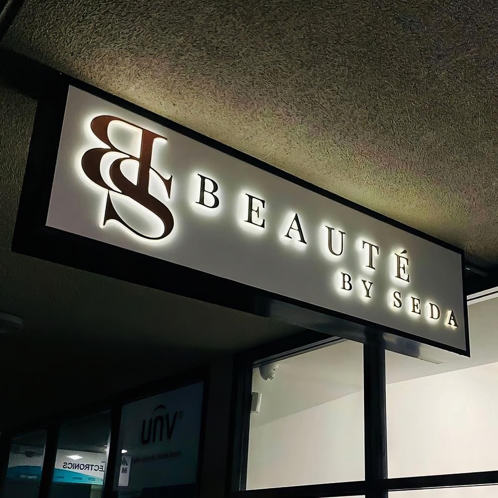 Beaute By Seda 3D Backlit Letters Business Metal Led Sign - Shineneon