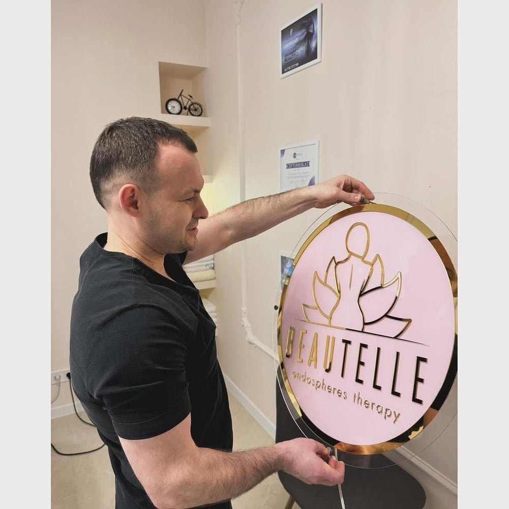 Beautelle Acrylic Business Logo Sign - Shineneon