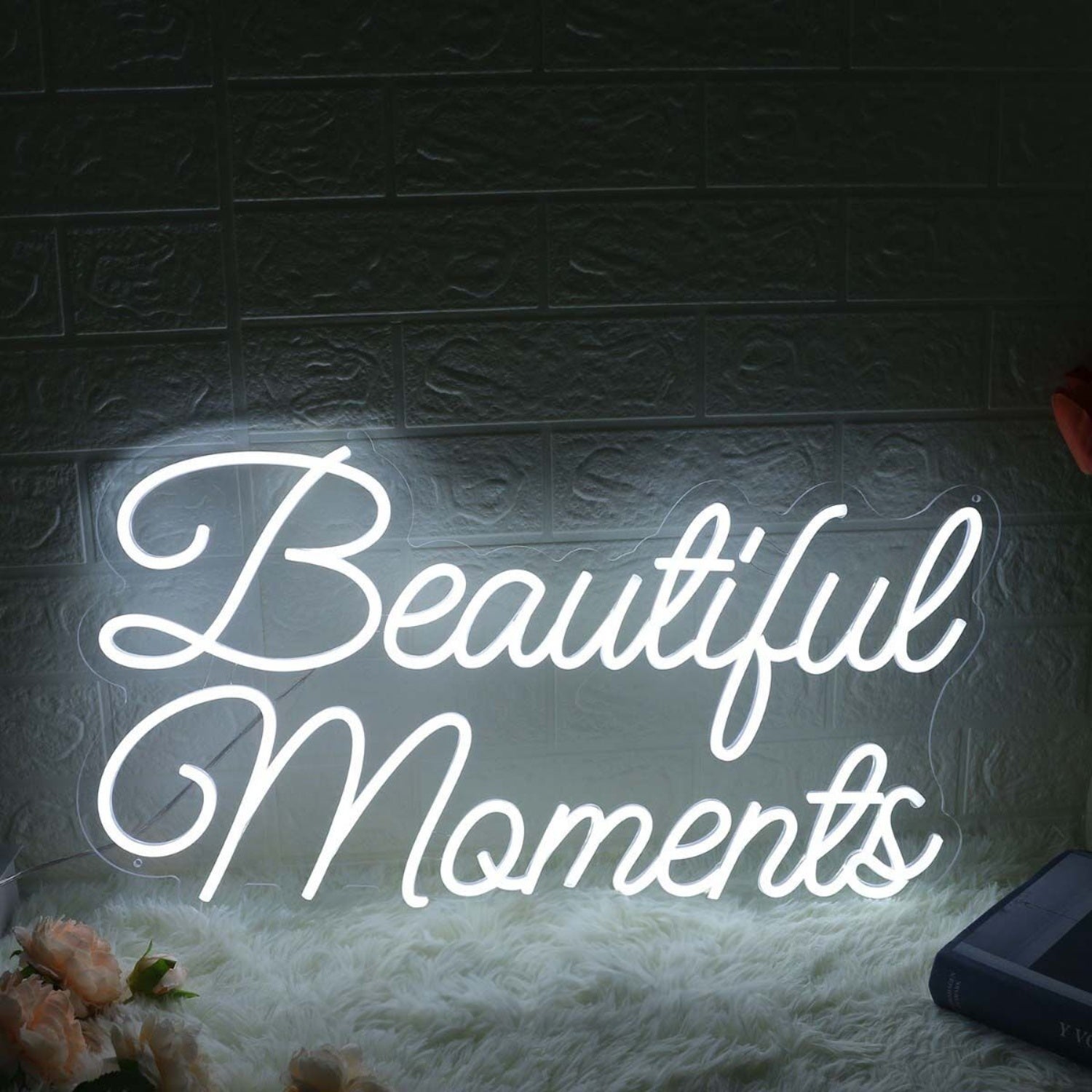 Beautiful Moments White Neon Sign | Shineneon