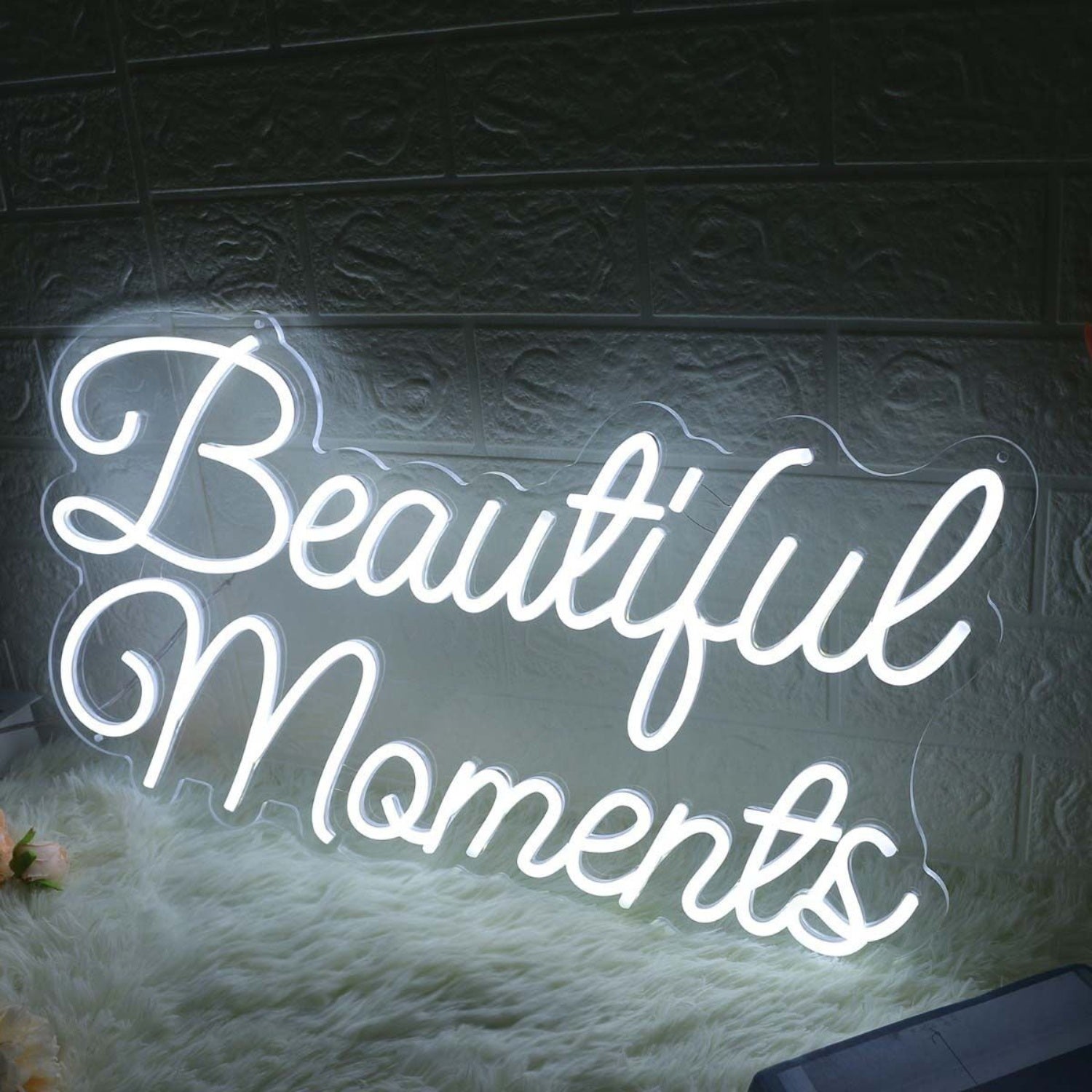 Beautiful Moments White Neon Sign | Shineneon