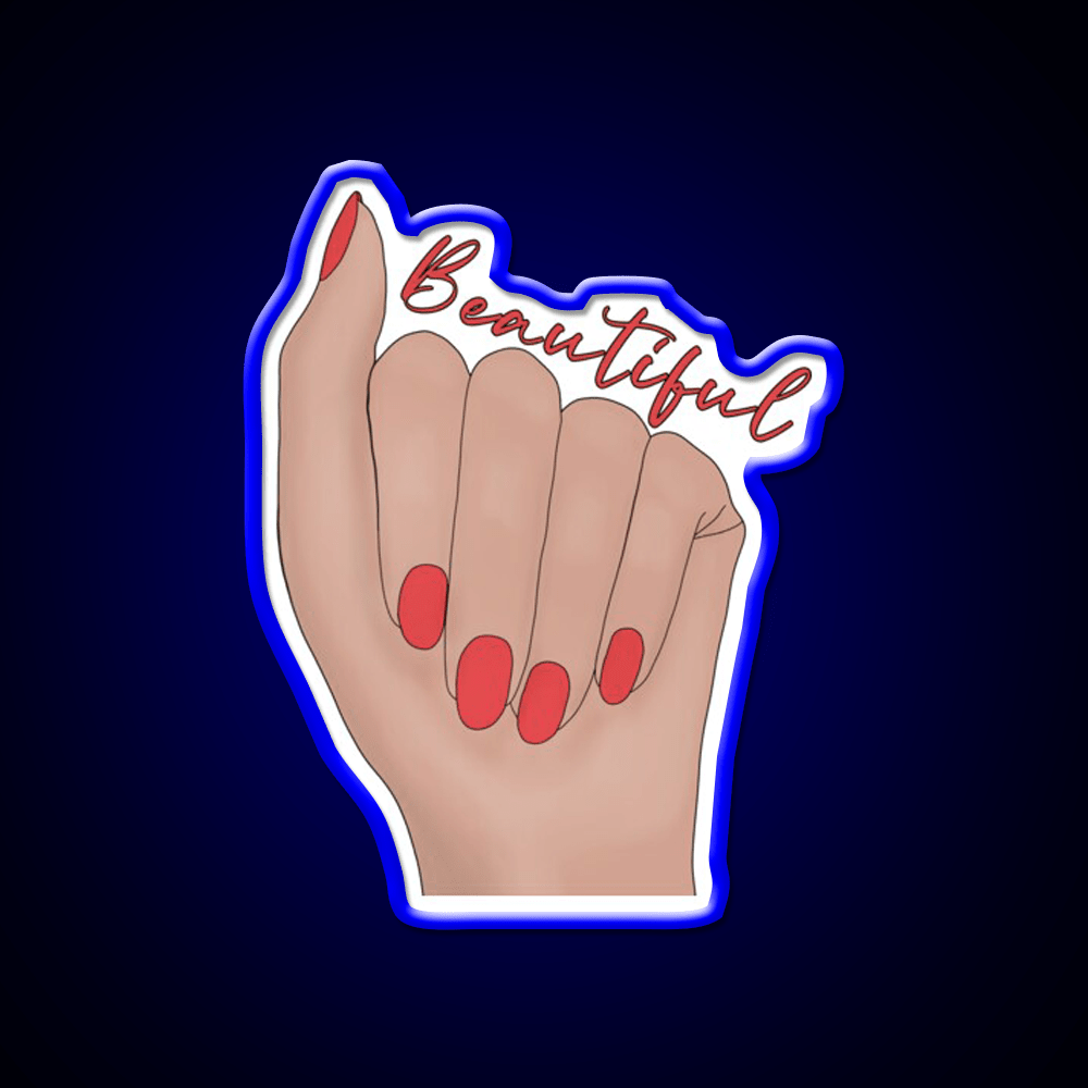 Beautiful Nail Salon Led Neon Sign Rgb Color - Shineneon