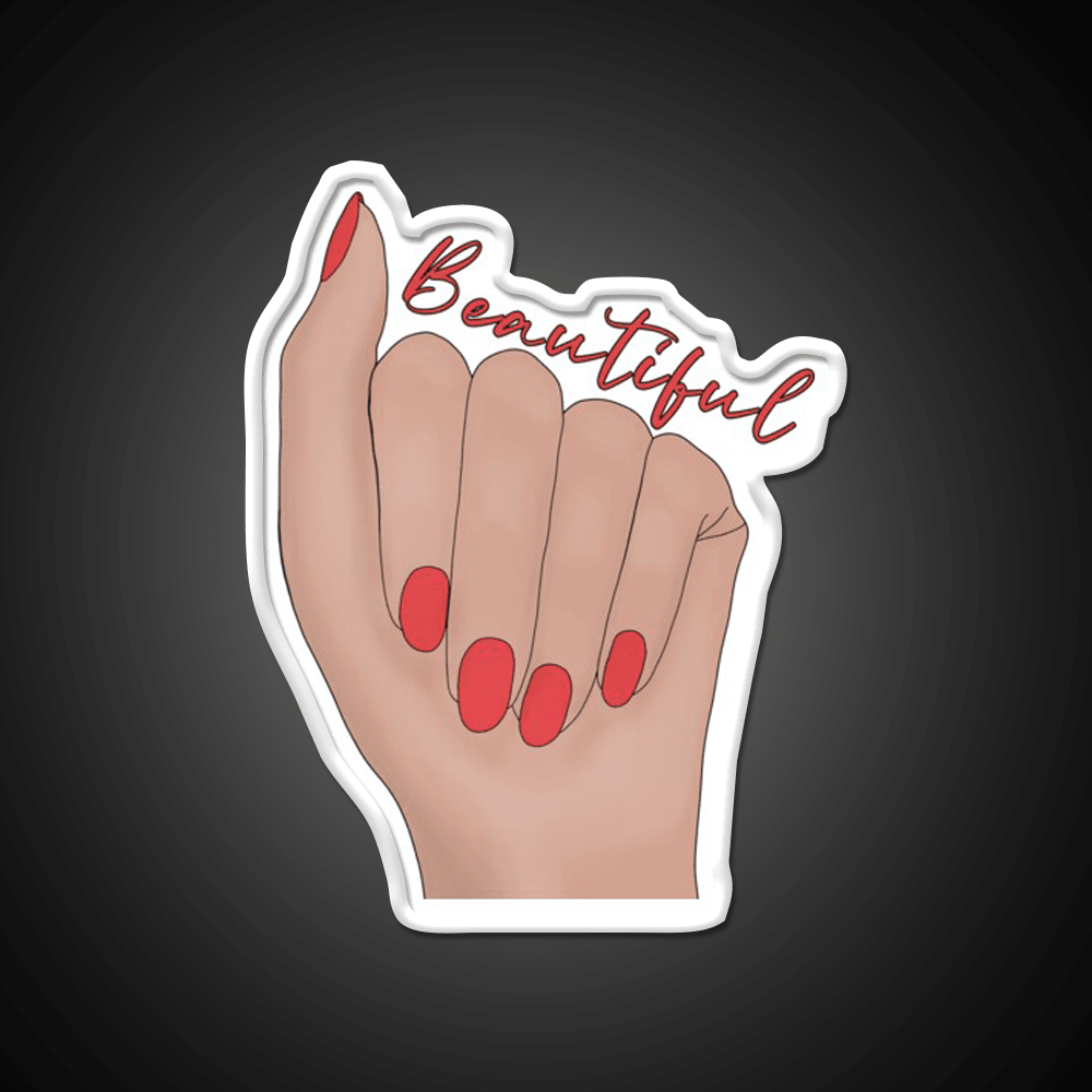 Beautiful Nail Salon Led Neon Sign Rgb Color - Shineneon