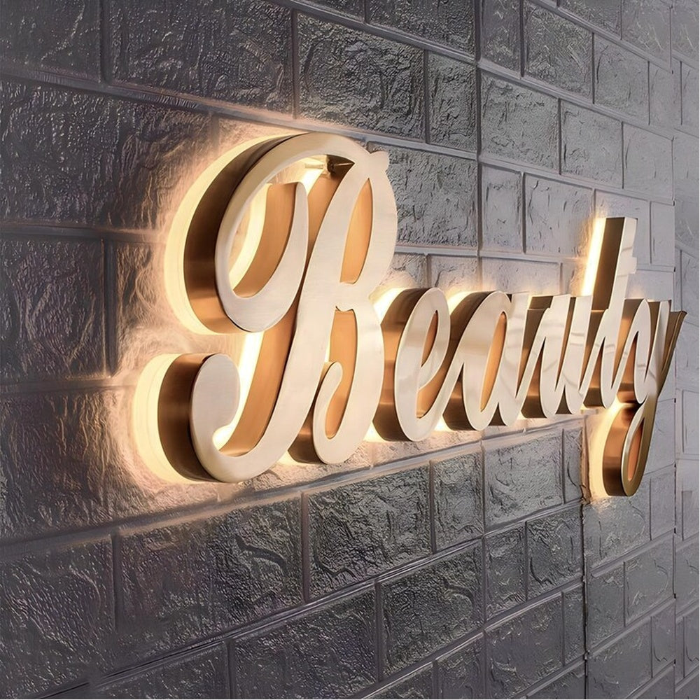 Beauty 3D Backlit Channel Letters Led Light Sign