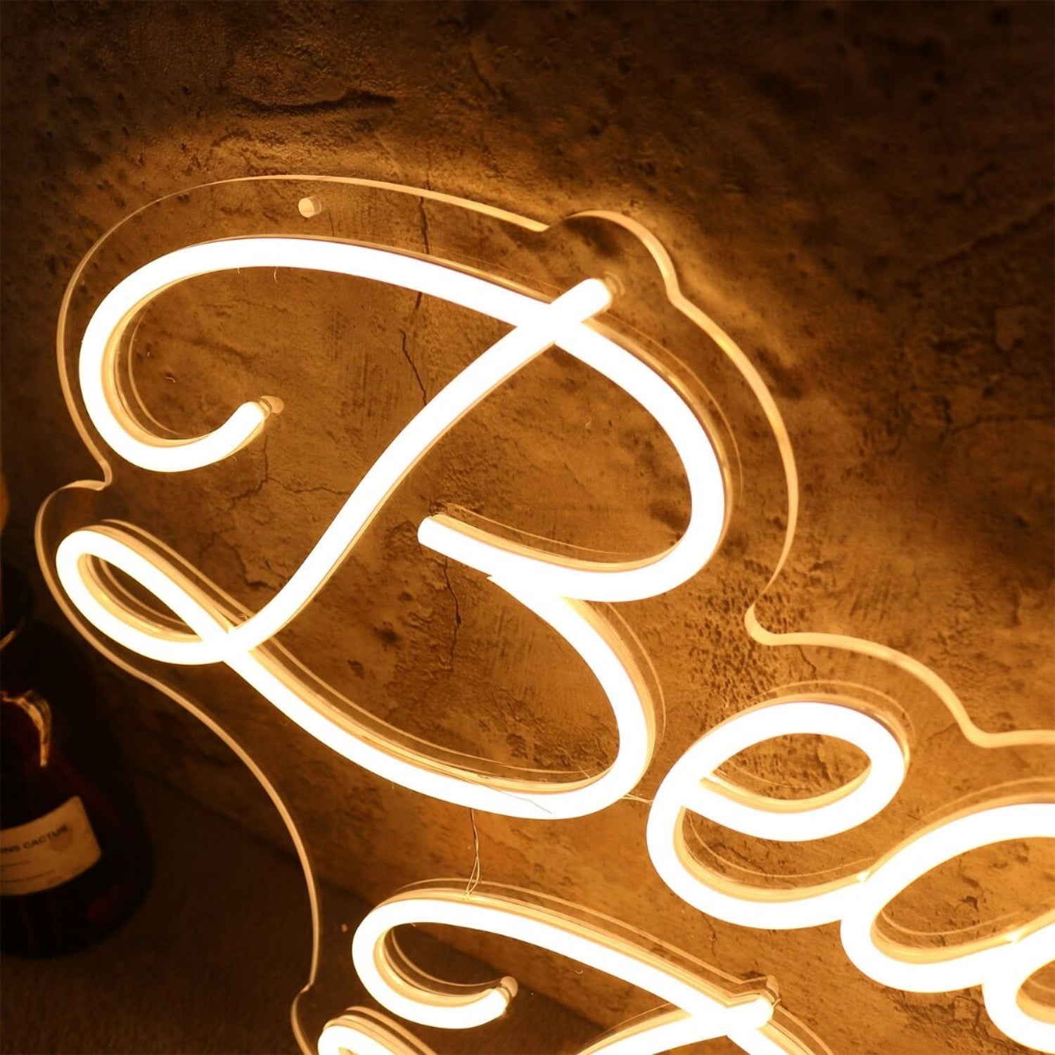 Beauty Beatz Yellow Led Neon Sign - Shineneon