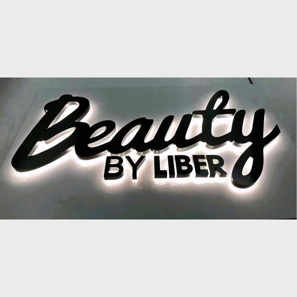 Beauty By Liber 3D Backlit Channel Letters Led Light Sign - Shineneon