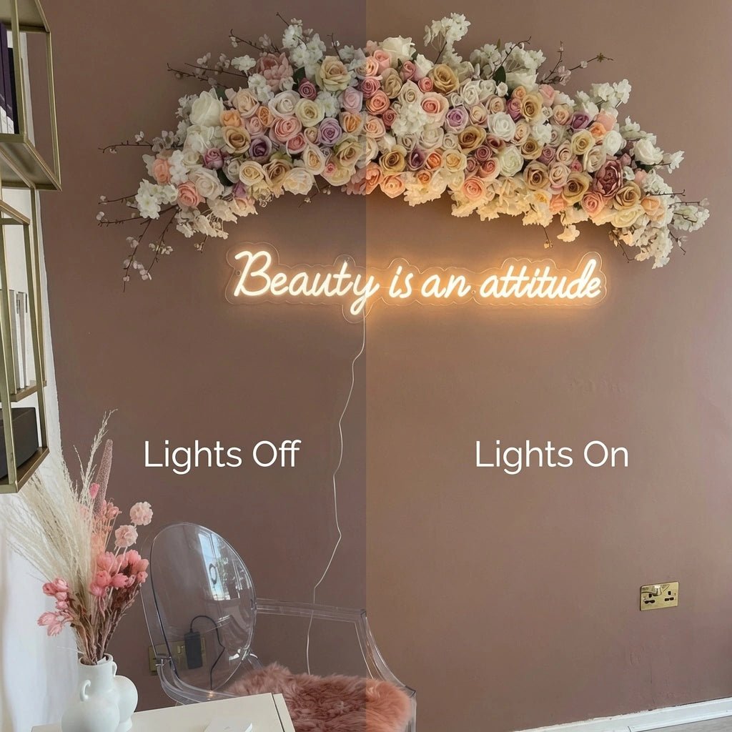 Beauty Is An Attitude LED Neon Sign - Shineneon