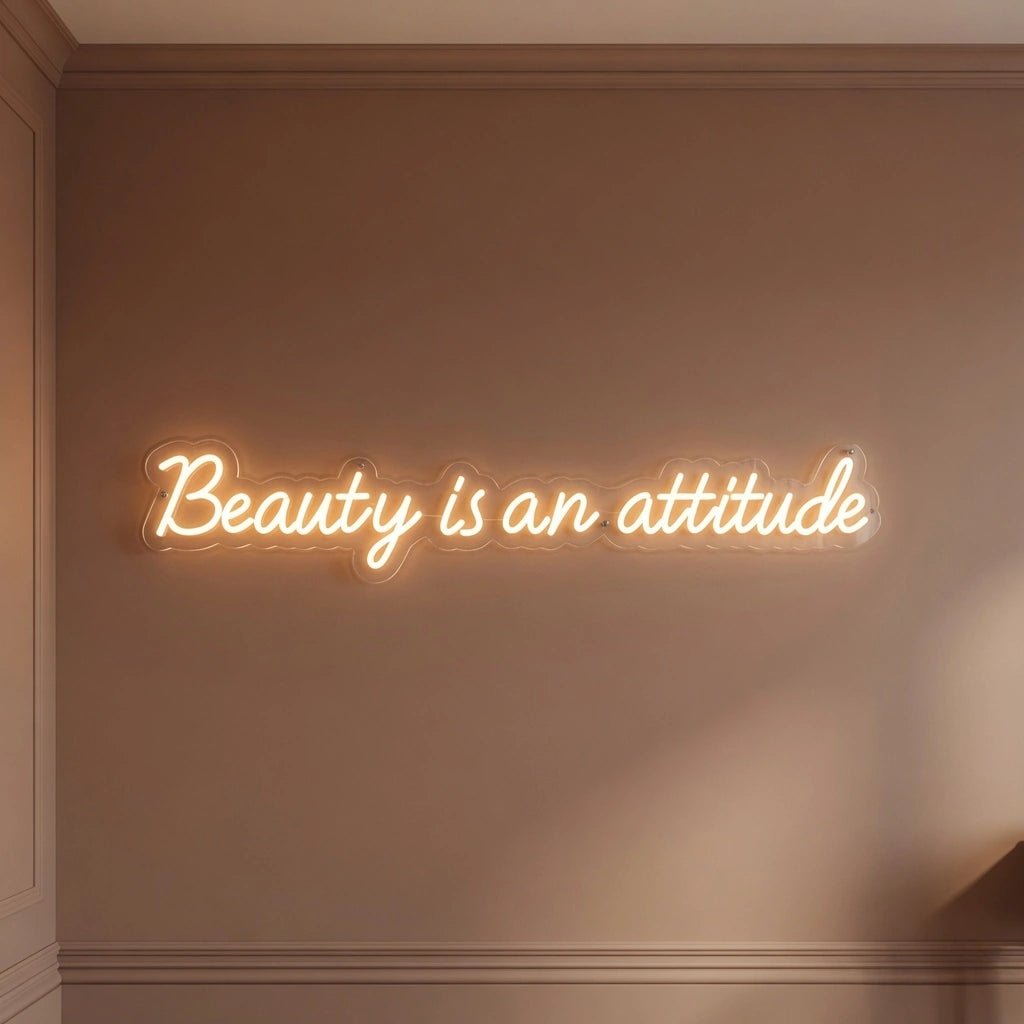 Beauty Is An Attitude LED Neon Sign - Shineneon